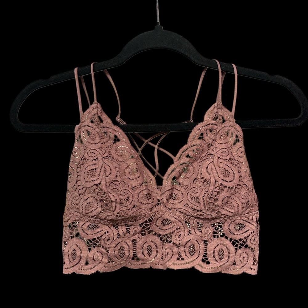 PINK Victoria's Secret Lace Bralette in Mauve